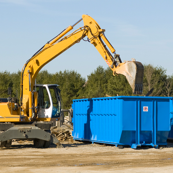 can i choose the location where the residential dumpster will be placed in Big Lake